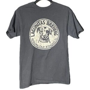 Lagunitas Beer Brewery Shirt Black Logo Size Small